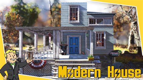 Fallout 76 How To Build A Simple Modern Camp Youtube