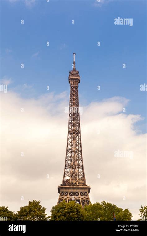 Eiffel Tower, Paris, iconic landmark in France Stock Photo - Alamy