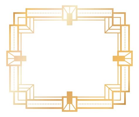 Premium Vector Art Deco Border Luxury Vintage Square Frame