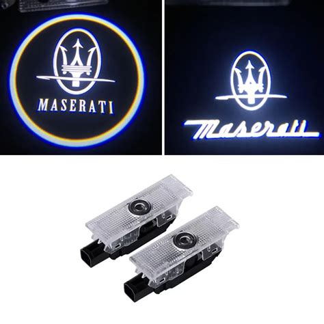 X Car Led Door Projection Logo Light For Maserati Quattroporte