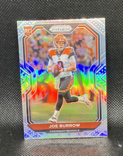 Panini Prizm Joe Burrow Silver Prizm Rookie Card Rc Bengals