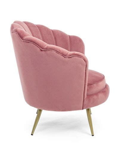 Les Tendances Fauteuil Giliola Velours Rose Lestendances Fr