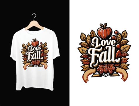 Fall Autumn Design Tshirt Design Premium Ai Generated Vector