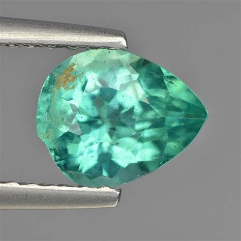 Natural Loose Apatite Paraiba Blue 094 Cts Pear Shape Etsy