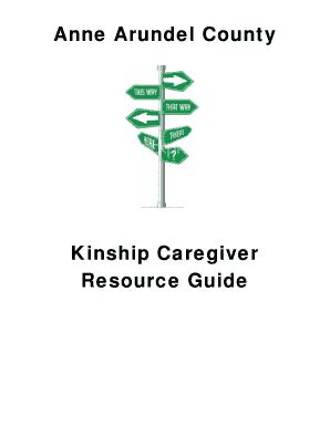 Fillable Online Aacounty Anne Arundel County Kinship Caregiver Resource