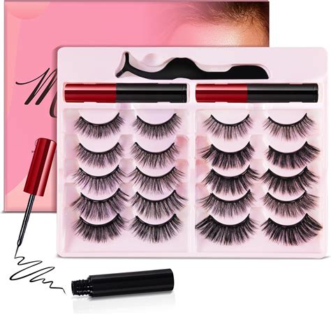 Amazon Magnetic Eyelashes With Magnetic Eyeliner Kit Reusable