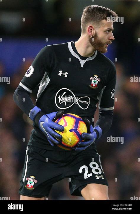 Southampton goalkeeper Angus Gunn Stock Photo - Alamy