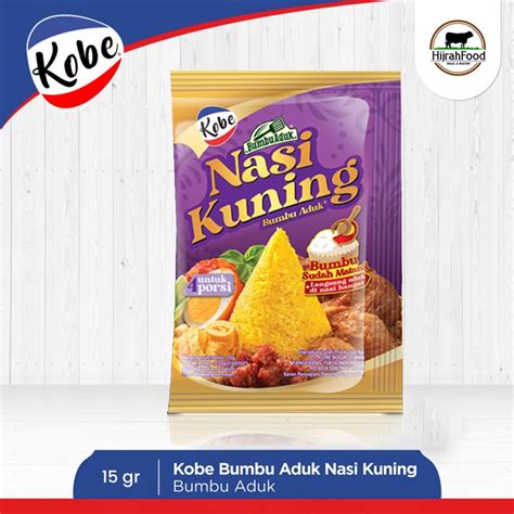 Jual Kobe Bumbu Aduk Nasi Kuning Untuk Porsi Praktis Gr Shopee