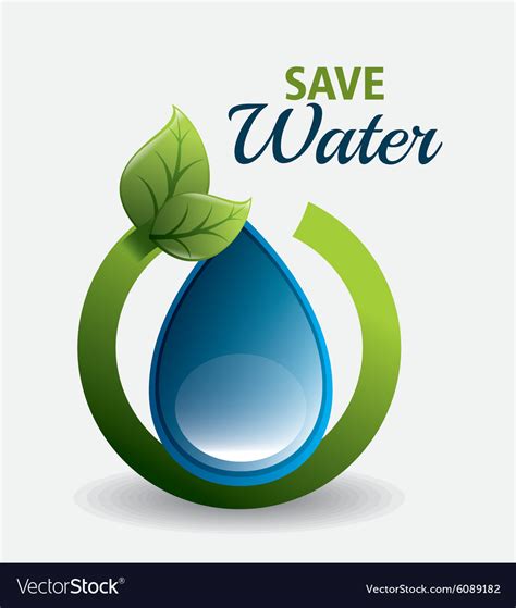 Save Water Design Royalty Free Vector Image Vectorstock