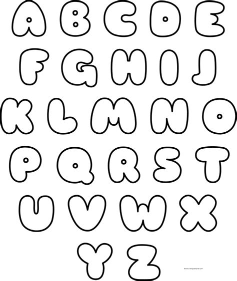 Easy To Draw Bubble Letters