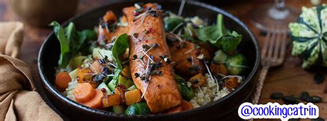 Bowl De Saumon Teriyaki Au Millet Et Aux L Gumes Dautomne Escal Seafood