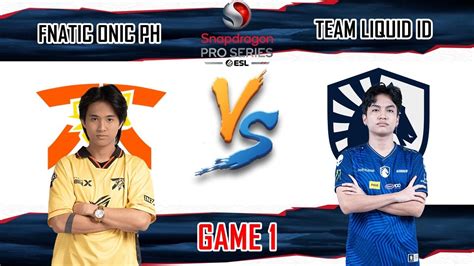 Fnatic Onic Ph Vs Team Liquid Id Game Snapdragon Pro Series