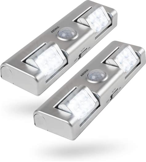 Greate 2x LED Lichtleiste Mit Bewegungsmelder Batteriebetrieben LED