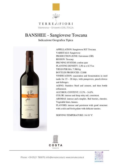 Sangiovese Banshee Toscana Tsuga Cph