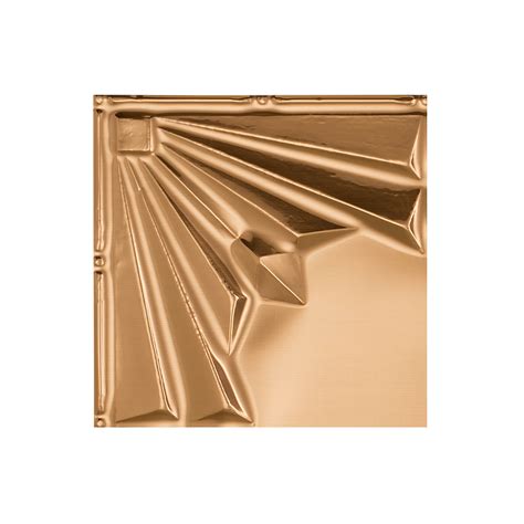 FasÄde Easy Installation Art Deco Art Deco Polished Copper Glue Up Ceiling Tile Ceiling Panel