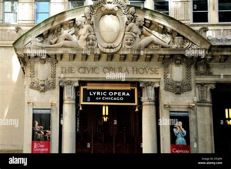 Exterior Facade of the Chicago Civic Opera House Stock Photo - Alamy