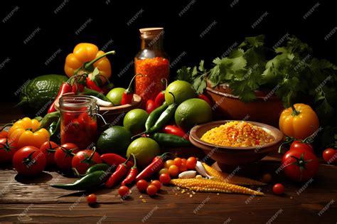 Premium AI Image | Fresh mexican ingredients mexican food photo