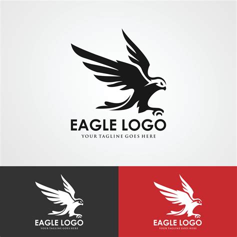 abstrak Eagle terbang logo, ruang negatif kepala elang terbang logo 6457492 Vector Art at Vecteezy