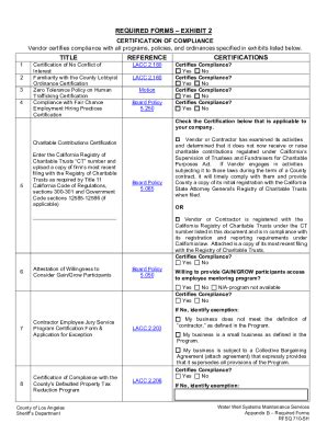 Fillable Online APPENDIX B REQUIRED FORMS Fax Email Print PdfFiller