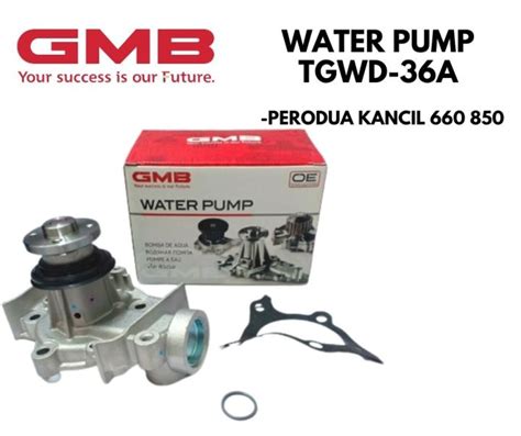 Water Pump Perodua Kancil 660 Kancil 850 GMB TGWD 36A 1Pcs Lazada