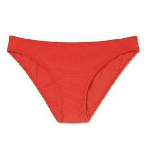 Xhilaration Bikini Bottom Women S Size Extra Large Red Cheeky Hipster