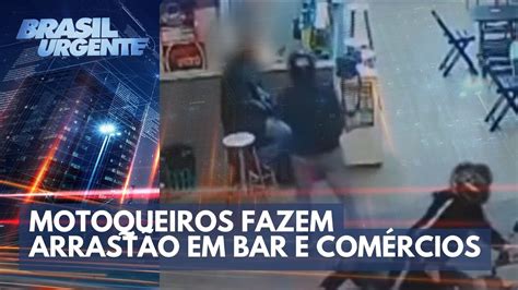 Motoqueiros fazem arrastão em bar e comércios na zona leste Brasil