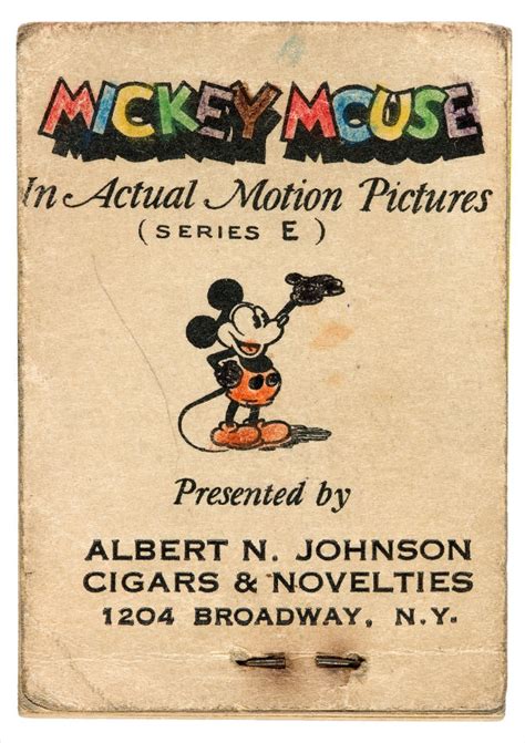 Hakes Mickey Mouse Flip Book And Early Flickerflasher Pictures Cards