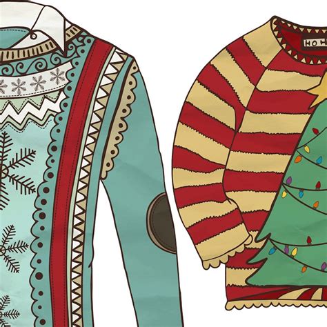 Ugly Sweater Clipart Christmas Clipart Funny Christmas Diy Etsy