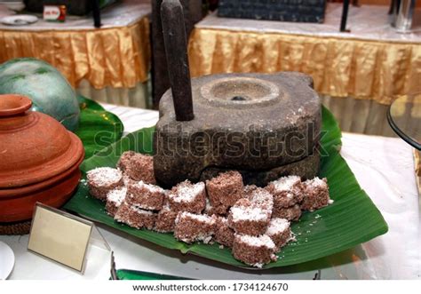 Sri Lankan Kurakkan Pittu Kurakkan Stone Stock Photo 1734124670