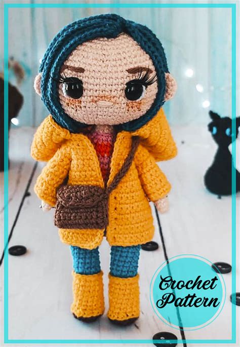 Lovely Crochet Coraline Doll Amigurumi Free Pdf Pattern Amigurumiday