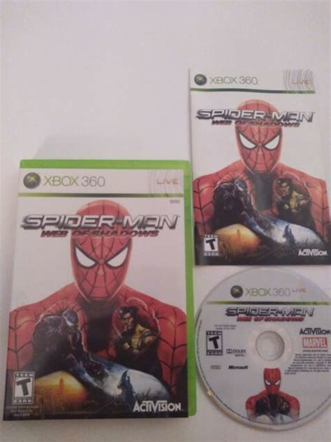 Spider Man Web Of Shadows Microsoft Xbox 360 2008 For Sale Online Ebay