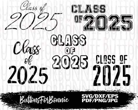 Class Of 2025 Svg Senior 2025 Svg Senior Portrait Overlay Etsy