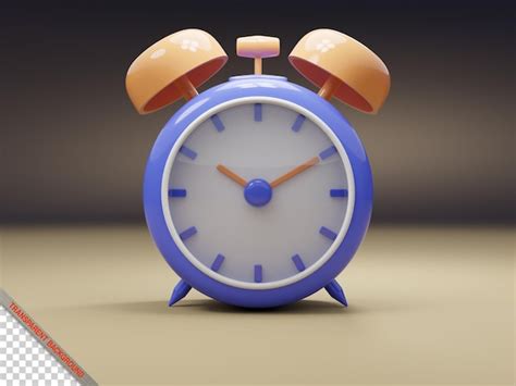 Premium PSD Alarm Clock 3d Render Image