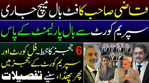 Breaking News Full Court Of IHC Qazi Sb Supreme Court Judges