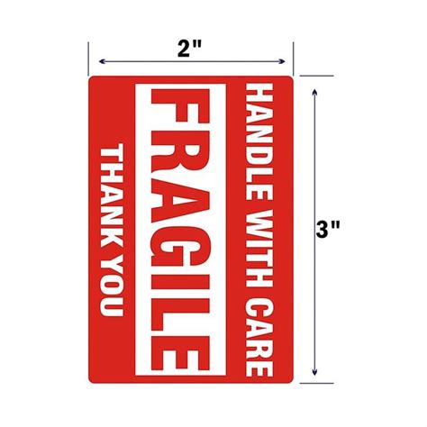 China Fragile Stickers Warning Packing/Shipping Labels Manufacturers ...