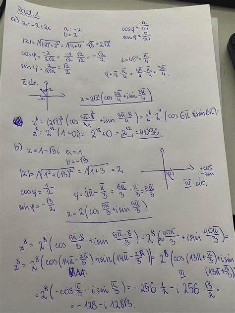 1 Przedstaw liczbę z w postaci trygonometrycznej oraz oblicz z⁸ jeśli z