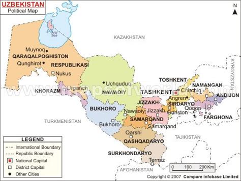 Uzbekistan Map