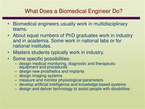 Ppt Biomedical Engineering Powerpoint Presentation Free Download