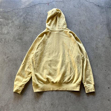 Nike Men's Yellow Hoodie | Depop