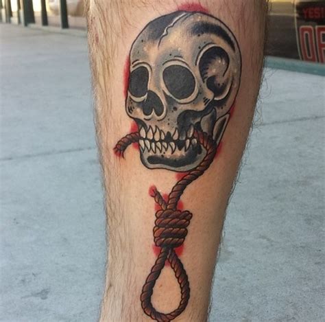 Fyeahtattoos Skull And Noose Done By Ryan Carr Skin Decor In