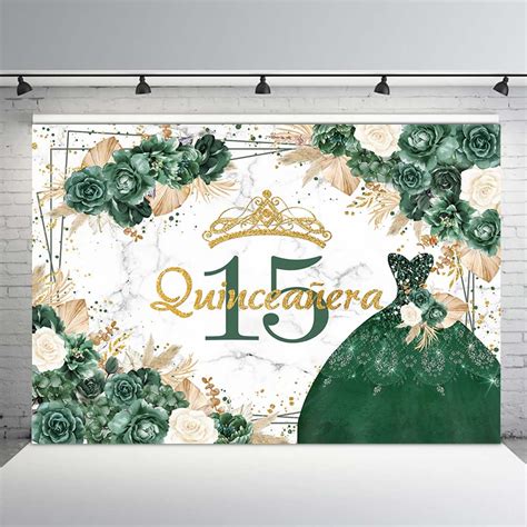 Buy Mehofond Boho Floral Quinceanera Th Birthday Backdrop For Girls