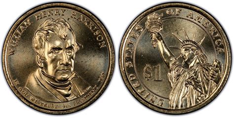 2009 P 1 William Henry Harrison Position A Regular Strike Presidential Dollars Pcgs Coinfacts