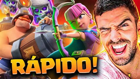 Deck Rapido De Arqueiras E Caveiras Evo No Clash Royale Youtube