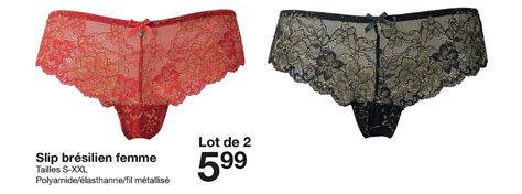 Promo Slip Br Silien Femme Chez Zeeman Icatalogue Fr