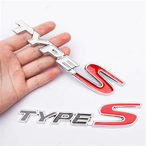 Generic 3d Metal Types Type S Logo Letters Car Trunk Badge Decal For