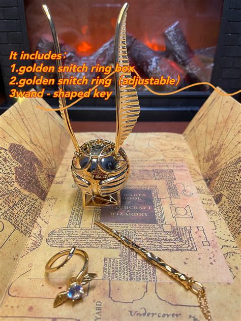 Golden Snitch Ring Box Set（with Ring） Potter2085