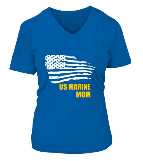 Us Marine Mom Flying Flag T Shirts Motherproud