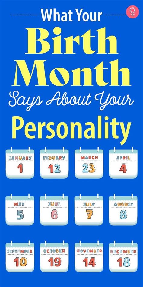 What Your Birth Month Says About Your Personality Birth Month Quotes