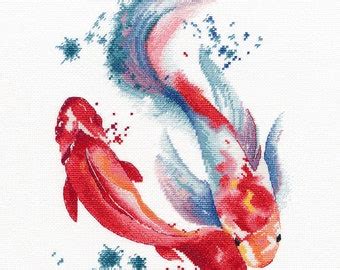 Koi Cross Stitch Pattern Etsy