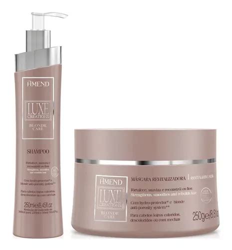 Kit Amend Luxe Creations Blonde Care Shampoo E Mascara Frete Gr Tis